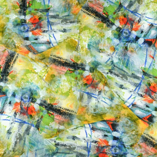 Viskóz anyag művészi minta 100% viszkóz 0,5m