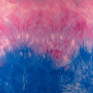 Látka viszkóz twill rózsaszín kék sima minta 0,5m