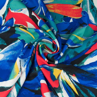 Anyag viszkóz twill kék sima minta 0,5m