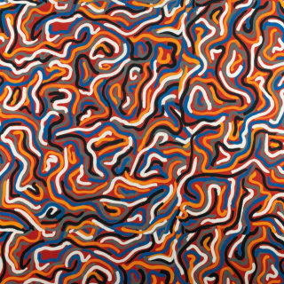 Anyag viszkóz twill piros sima zsinórok minta 0,5m