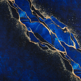 Anyag viszkóz twill kék sima minta 0,5m