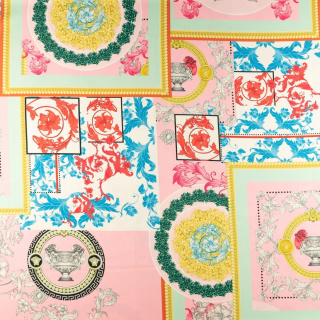 Látka viszkóz twill rózsaszín sima olasz minta 0,5m