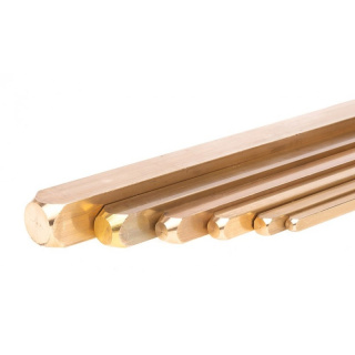 Rúd négyzetes sárgaréz 1m 8x8mm
