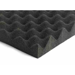 Akusztikus habpárna 20mm 100x100cm HULLÁM ragasztó nélkül