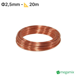 Rézdrót Φ2,5mm 20m