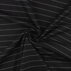 Fekete csíkos jelmezanyag varráshoz 0,5m