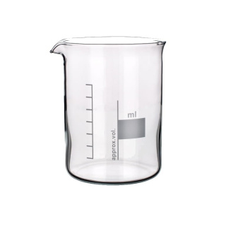 Sklenená kadička nízka 10 ml, borosilikátové sklo BORO 3.3 - SIMAX