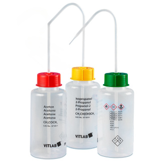 Acetonitril nyomtatófej, 500 ml, széles szájú GL45 – PE-LD