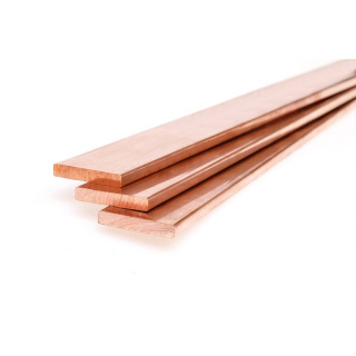 Lapos réz rúd 15x4 mm