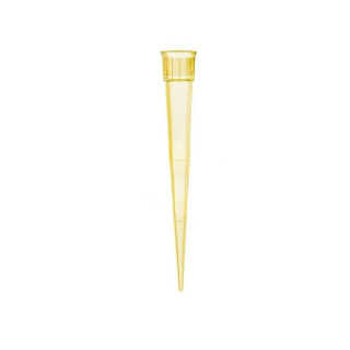 Eppendorf típusú pipettahegyek, 200 µl, sárga, rövid gallér – 1000 db, nem steril