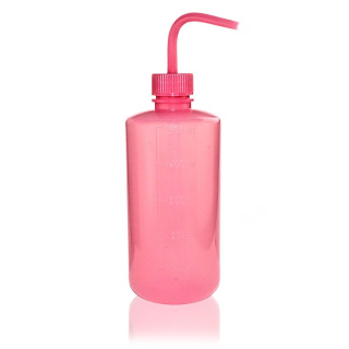PE-LD fúvóka, 500 ml, rózsaszín – keskeny nyak, GL28