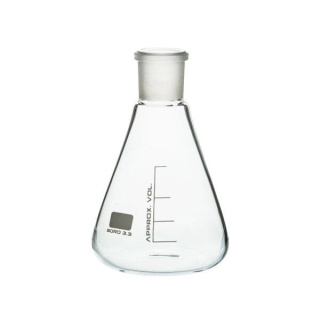 Erlenmeyerova banka 200 ml, brúsené hrdlo 29/32, borosilikátové sklo