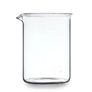 Alacsony kémcső kiöntővel, 10 ml, bórszilikát üveg (BORO 3.3), ISO 3819, DIN 12331