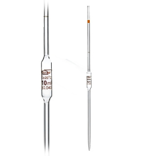 Egyszer használatos pipetta, 2 ml, B osztály, barna skála – DIN 12690