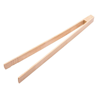 Nagy, 32 cm-es fából készült grillszénfogó