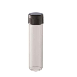 Sklenená skúmavka plochá so skrutkovacím uzáverom 18x45 mm, objem 5 ml