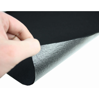 Fekete puha öntapadós filcszövet 3mm 50x150cm 400g/m²