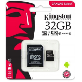 MicroSD kártya KINGSTON 32GB micro CLASS 10 + SD adapter