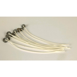 Viaszos kanóc tányérral zselés gyertyákhoz 5 cm 10 db