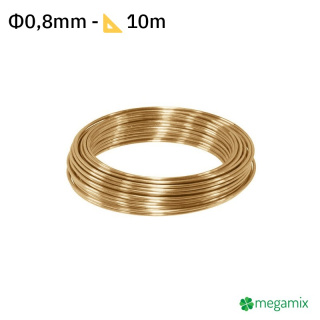 Sárgaréz drót Φ0,8mm 10m