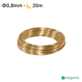 Sárgaréz drót Φ0,8mm 20m