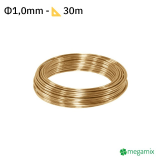 Sárgaréz drót Φ1,0mm 30m