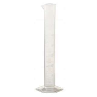 Mérőhenger PP 50ml dombornyomott mércéskála mérce