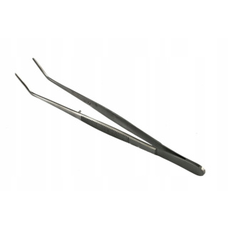 Hajlított fogászati csipesz 15 cm
