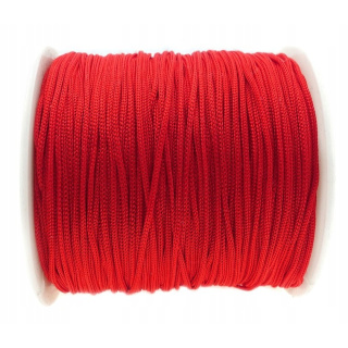 Fonott zsinór 40m 0.8mm piros poliészter