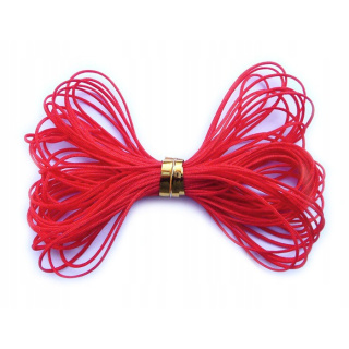 Fonott zsinór 5m 0.4mm piros nylon