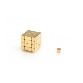 Aranyozott mágnes 10db MPL 5x5x5 N38