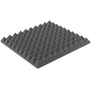 Akusztikus panel szürke PIRAMIS 50×50 cm vastagság 5 cm