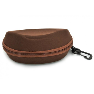 Barna szemüvegtok karabinerrel