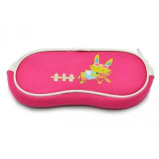 Rózsaszín gyerekszemüvegtok SC-10D nyuszival