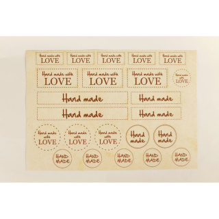 Matrica készlet KÉZI SZERETETTEL 23 db