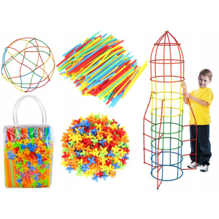 Kirakós játékok gyerekeknek szívószál csatlakozók 408 db