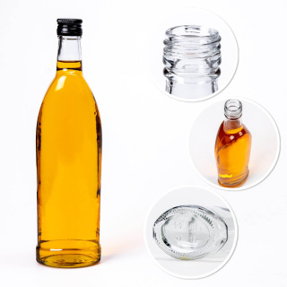 Üvegpalack 500ml 28cm SPARK