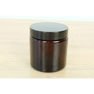 Barna üvegtartály 120 ml 63x62mm