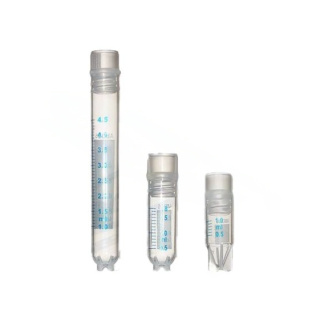 Cryo kémcsövek 1,0 ml, steril, hőmérséklet-ellenállás -196 °C-tól 121 °C-ig, csomagolás 25 db