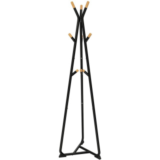 Álló vállfa padlóra a folyosón 49x49x172cm bükk fém