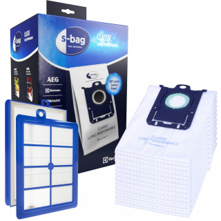 Műanyag porzsák S-BAG 12 db + szűrő