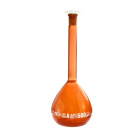 Mérőpohár üveg narancssárga, 50 ml, A osztály, csiszolt csatlakozás 12/21, tanúsítvánnyal – GLASSCO