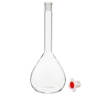 Odmerná banka 100 ml, trieda A, hnedá stupnica, zábrus 14/23