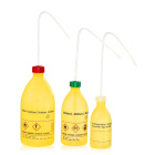Heptán nyomtatott fúvóka, 250 ml, sárga, keskeny nyak – PE-LD, ADR