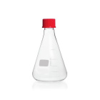 Erlenmeyerova banka (kužeľová) 100 ml s červeným uzáverom GL32, BORO 3.3