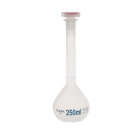 Mérőpohár PP-ből, üvegdugóval 19/26, B osztály – 250 ml, ISO 384