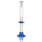 Mérőhenger üvegből parafával PP és alap PP, 10 ml, A osztály, barna skála, csiszolt csatlakozás 10/19, tanúsítvánnyal – GLASSCO