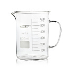 Alacsony edény fogantyúval és kifolyóval, 100 ml, bórszilikát üveg (BORO 3.3), ISO 3819, DIN 12331