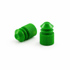 Korok PE karbovaný do skúmaviek 12 mm zelený, balenie 50 ks