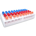 Eppendorf próbatartó állvány, 50 hely, 1,5 ml, kétszintes – PP, autoklávozható